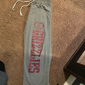 UNIVERSITY OF MONTANA GRIZZLY sweatpants